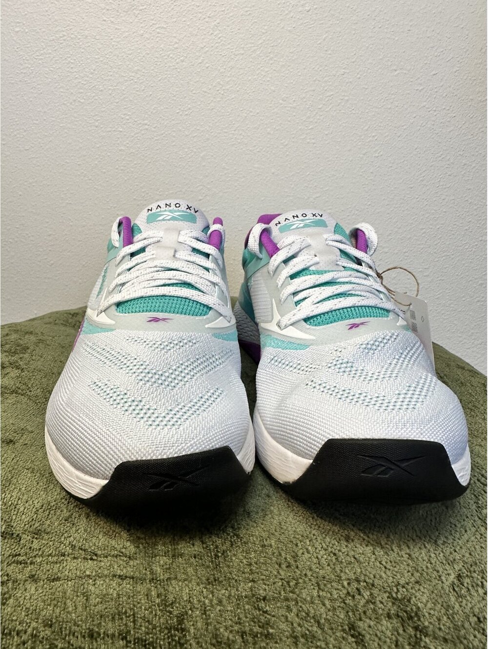 Reebok Nano X5 Men's Cross Training Shoes White/AI Aqua/Purple Rave Size 11